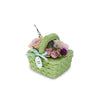Flower Basket Wax Tablet Green